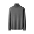 Suéter Masculino Slim Fit De Manga Longa Com Gola Alta Casual Streetwear Leve Em Cor Sólida Suéter Masculino Slim Fit De Manga Longa Com Gola Alta Casual Streetwear Leve Em Cor Sólida
