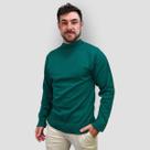 Suéter Masculino Tricô Gola Redonda Inverno Manga Longa Lisa