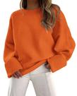 Suéter Oversized Peludo PRETTYGARDEN Laranja G