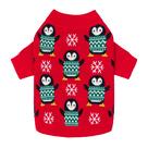 Suéter para cães Fitwarm Funny Penguins Ugly Christmas XL