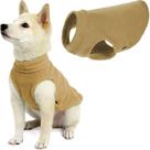 Suéter para cães Gooby Stretch Fleece Vest Sand para cães médios