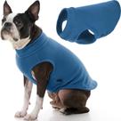 Suéter para cães Gooby Stretch Fleece Vest Steel Blue para cães grandes