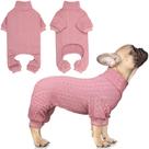 Suéter para cães Jamktepat de gola alta tricotado para cães pequenos