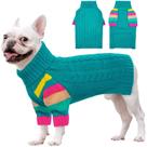Suéter para cães OUOBOB Cold Winter com gola alta para cães médios