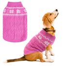 Suéter para cães SCIROKKO Warm Winter Pink para cadelas