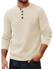 Suéter PJ PAUL JONES Waffle Knit Pullover para homens branco