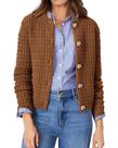 Suéter PRETTYGARDEN Cardigan de Punto Café Mediano Suéter PRETTYGARDEN Cardigan de Punto Café Mediano