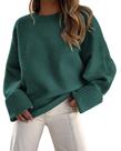 Suéter PRETTYGARDEN Outono Oversized Gola Redonda Peludo M