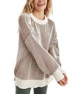 Suéter Tomosc Beyond Chenille 2025 Winter para mulheres marrom