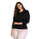 Suéter Tricô Feminino City Lady by Facinelli Plus Size 658140 Preto Suéter Tricô Feminino City Lady by Facinelli Plus Size 658140 Preto