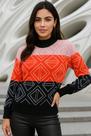 Sueter trico la feminino blusa casaco