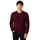 Suéter Tricôt Gola V Masculino Dixie 87.10.0041 Vinho