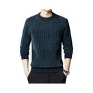 Suéteres Masculinos Slim Fit Casuais De Tricô Com Gola Redonda Preto Cinza Alta Qualidade Moda