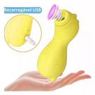 Sugador Clitoriano Recarregável Clitóris 7 modos de Pulsação Dino - O MAIS VENDIDO AMARELO