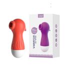 Sugador de Clitóris Pocotó Lilo Vermelho 10 Modos de Pulsação Em Silicone Recarregável Pequeno e Portátil