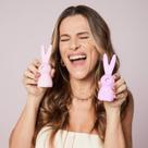 Sugador Estimulador Com Vibro Recarregável Magic Rabbit Lilás Ingrid Guimarães