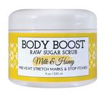 Sugar Scrub Body Boost Milk & Honey 240 ml previne a pele seca