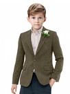 Suit Blazer Sailiiny Retro Tweed para meninos tamanho 4, marrom