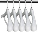 Suit Hangers DEDU, pacote com 10, antiderrapantes, 45 cm, brancos