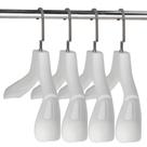 Suit Hangers DEDU para homens, pacote com 20, extra largos, antiderrapantes, brancos