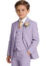 Suit Trasign Boys, roxo, linho, tamanho 12, slim fit, verão