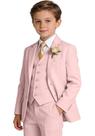 Suit Trasign Linen Boys 5T Slim Fit Toddler, rosa, verão