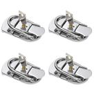 Suitcase Lock Hasp MROmax 67 x 34 mm, ferro, prata com chaves, 4 unidades