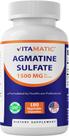 Sulfato de agmatina vitamático 1500 mg 180 cápsulas vegetais EUA