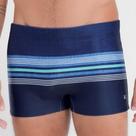 Sunga boxer com estampa de listras