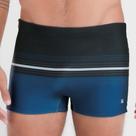 Sunga boxer estampada com listras