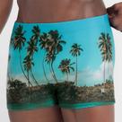 Sunga boxer estampada com paisagem