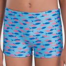 Sunga boxer infantil com estampa de peixinhos