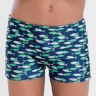 Sunga boxer infantil com estampa de peixinhos Sunga boxer infantil com estampa de peixinhos