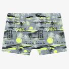 Sunga Boxer Infantil com Proteção UV Cinza Neon Abstrato Quimby Sunga Boxer Infantil com Proteção UV Cinza Neon Abstrato Quimby