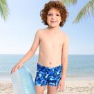 Sunga Boxer Infantil Menino Proteção UV FPS 50+ Azul Camuflada Marujos e Sereias 740