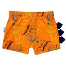 Sunga Boxer Infantil Proteção UV Dinos Laranja Tip Top