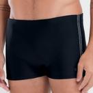 Sunga boxer lisa com fita lateral