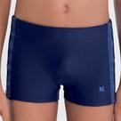 Sunga boxer lisa infantil com fita lateral