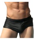Sunga Boxer Masculina Praia Slim Fitness Preta Azul Marinho