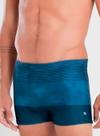 Sunga Boxer Mash 300.126 Masculina Estampada e Listras FPS 50 Poliéster T. P/GG