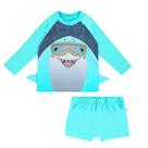 Sunga e Camiseta Menino Praia e Piscina BGR Proteção UV50+ Tubarão Sunga e Camiseta Menino Praia e Piscina BGR Proteção UV50+ Tubarão