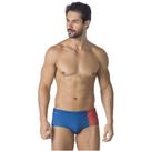 Sunga elite azul e marsala kauna swim
