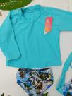 Sunga infantil e blusa c/ proteção UV