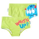 Sunga Infantil Proteção UV Monstro Divertido Verde Neon Tip Top