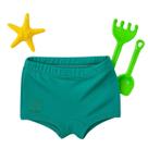 Sunga Luc.Boo Em Malha C/ Proteção UV 50+ Verde Verão