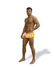 Sunga mfr slim amarelo leme com mochila de praia (ed. lmtd)