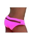 sunga sexy slip com tule transparência na parte de trás