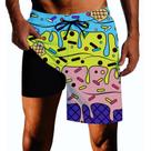 Sunga SQPO Ice Cream de Secagem Rápida com Bolso com Zíper, 3XL Sunga SQPO Ice Cream de Secagem Rápida com Bolso com Zíper, 3XL