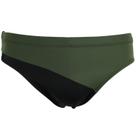 Sunga Verde e Preto Massculina Praia Diagonal Lateral 6cm