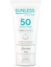 Sunless Protetor Facial Translúcido Fps50 Sunless 35G Toque Aveludado